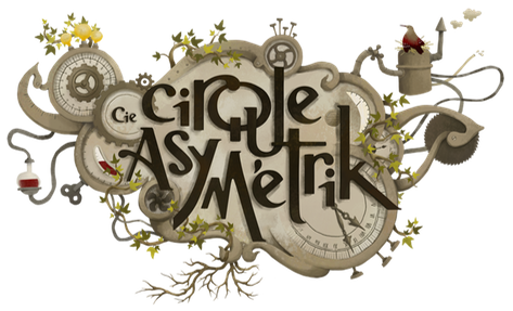 Logo de la Cie Cirque Asymetrik - specatcles de rue, cirque , musique